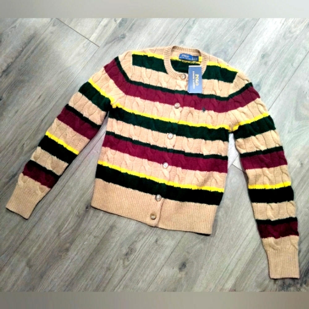 Ralph Lauren polo cable-knit cardigan